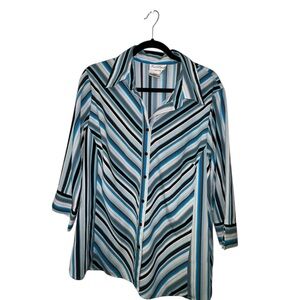Fred David Multicolor Striped Blouse